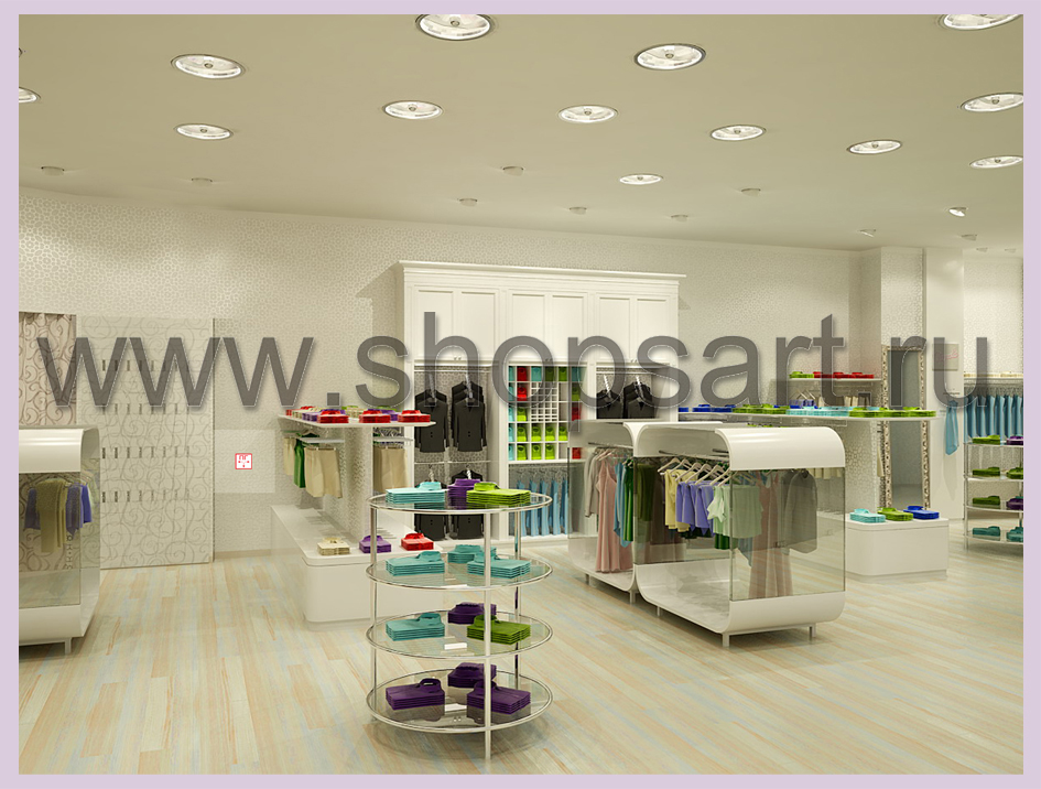 3D визуализация дизайн-проекта детского магазина “ВИННИ” в ТЦ “ЮНИМОЛЛ”