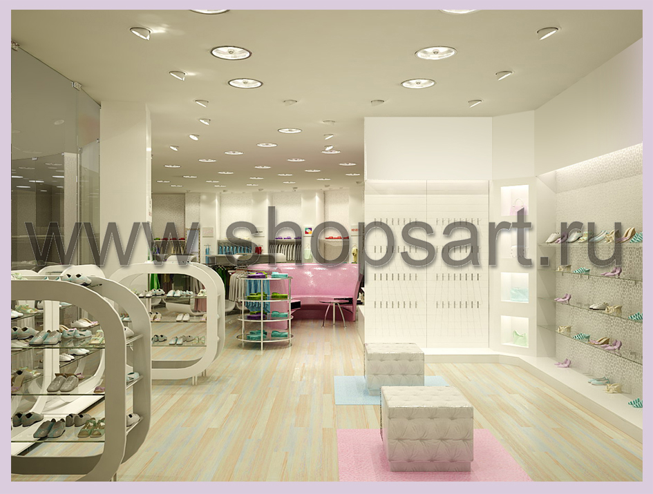 3D визуализация дизайн-проекта детского магазина “ВИННИ” в ТЦ “ЮНИМОЛЛ”