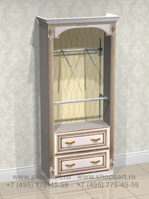 Торговая мебель стеллаж пристенный Элит Голд