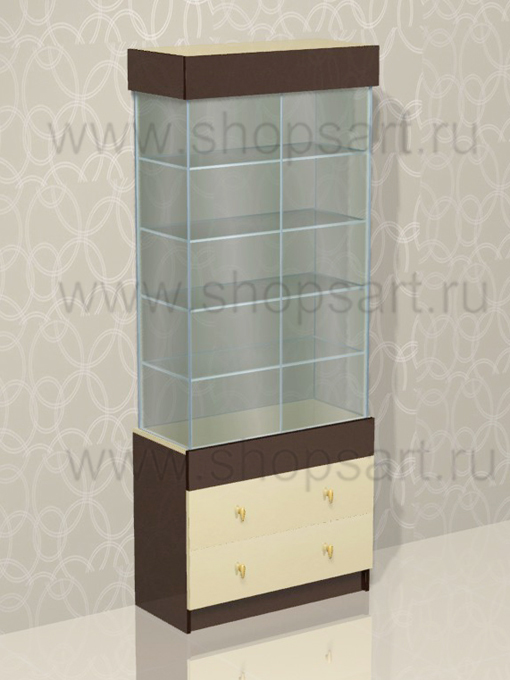 Витрина стеклянная 2140х850х400мм.