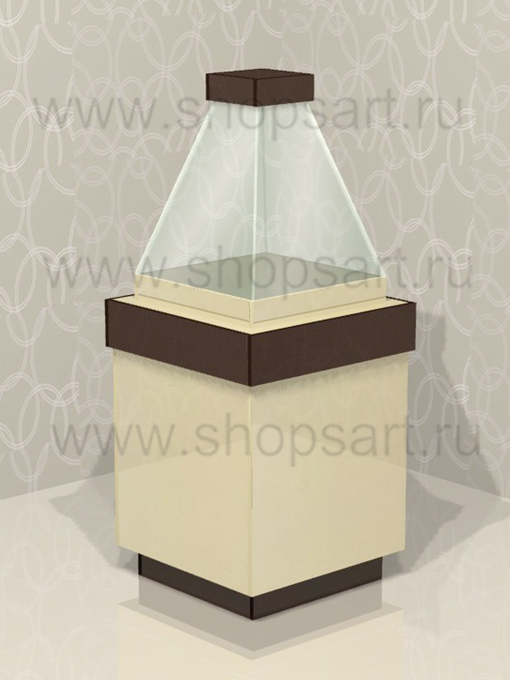 Витрина островная конус 1600х670х670мм.