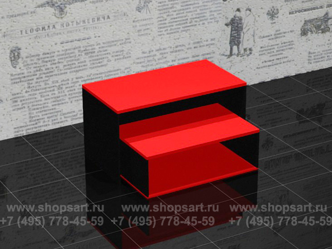 Столик с выдвижным накопителем.