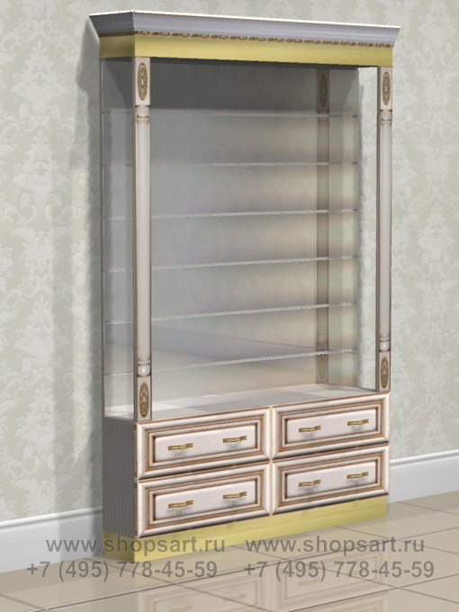 Витрина открытая пристенная Элит Голд