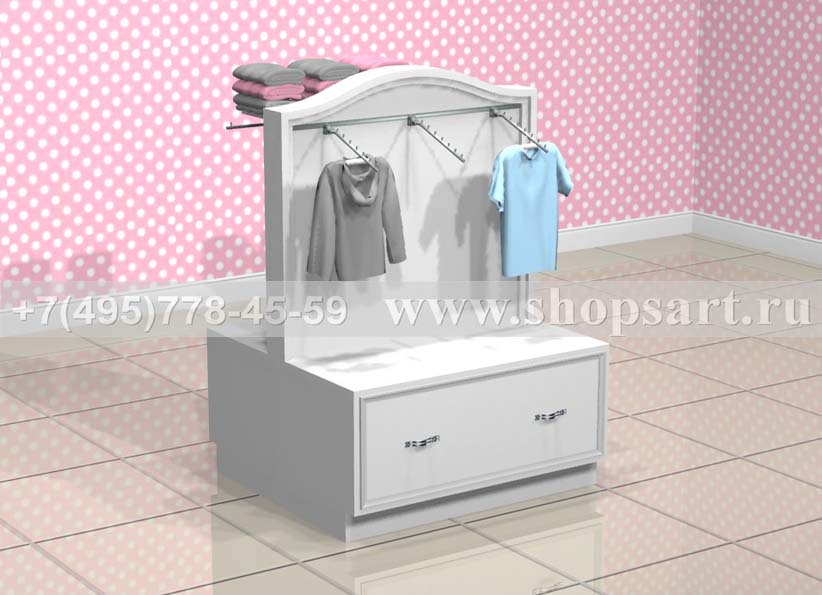 Стойка островная двухсторонняя с накопителем Монализа