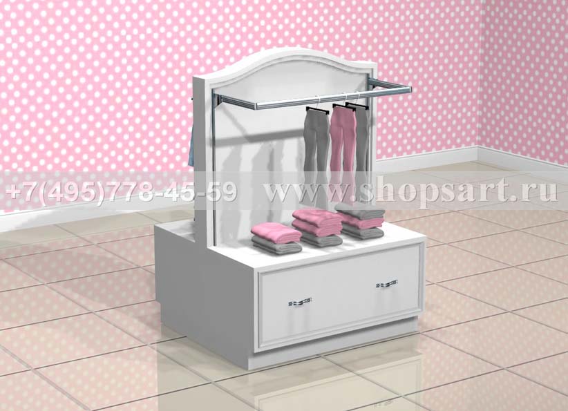 Стойка двухсторонняя для одежды Монализа