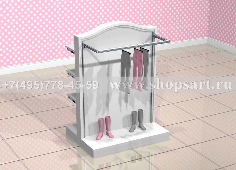 Стойка островная для одежды с навеской Монализа