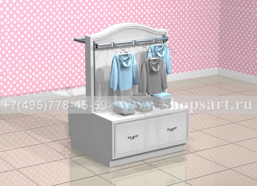 Стойка островная для одежды Монализа