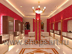 Дизайн интерьера ювелирного магазина Золото Якутии VIP зал КОФЕ С МОЛОКОМ