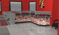 Дизайн интерьера ювелирного магазина Сапфир коллекция КОРАЛЛ Дизайн 07