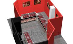 Дизайн интерьера ювелирного магазина Сапфир коллекция КОРАЛЛ Дизайн 17