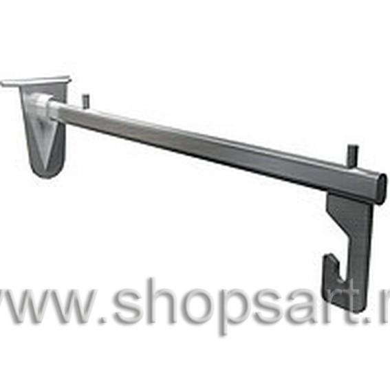 Держатель штанги и деревянной полки.