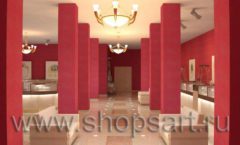 Дизайн интерьера ювелирного магазина Золото Якутии коллекция КОФЕ С МОЛОКОМ Дизайн 5