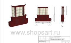 Дизайн проект ювелирного магазина Октябрь Москва Фрунзенская набережная торговое оборудование КОРИЧНЕВАЯ КЛАССИКА Лист 30