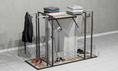 Стойка островная для навески выкладки одежды универсальная торговое оборудование ЛОФТ