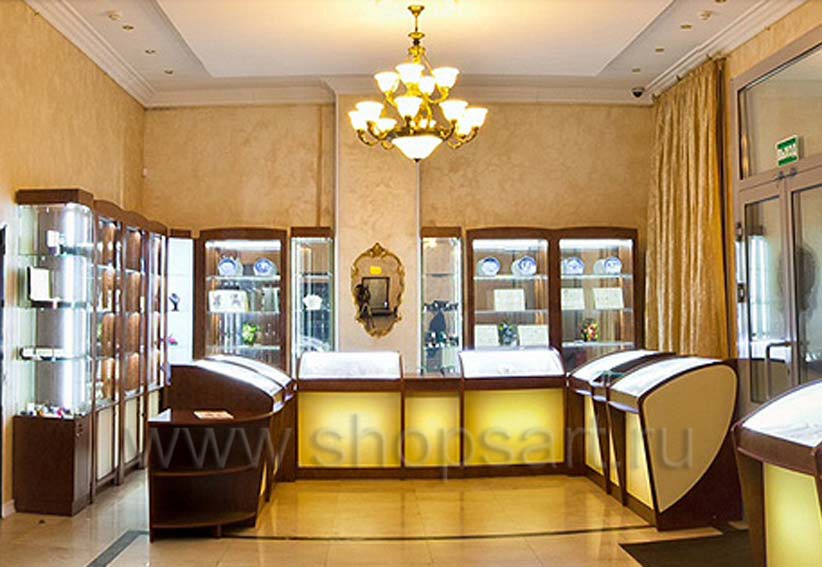 Торговое оборудование ювелирного магазина Тик-Так коллекция ЭТАЛОН Фото