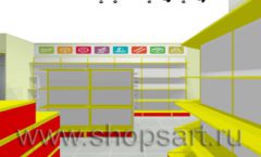 Дизайн интерьера магазина Город Мастеров коллекция ТОРГОВЫЕ СТЕЛЛАЖИ Дизайн 5