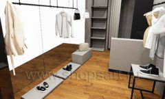 Дизайн интерьера магазина одежды Yuki Yan Москва торговое оборудование ЛОФТ Дизайн 08