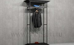 Стеллаж ЛОФТ для магазина мужской одежды торговое оборудование КЛАССИЧЕСКИЙ ЛОФТ