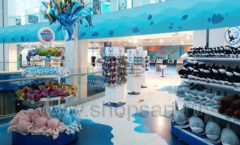 Торговое оборудование 2 магазина сувениров Москвариум ВДНХ ЦВЕТНЫЕ МЕТАЛЛИЧЕСКИЕ СТЕЛЛАЖИ Фото 05