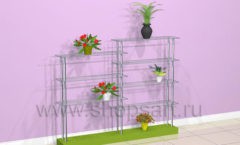 Этажерка для магазина цветов торговое оборудование АРОМАТНЫЙ МИР