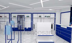 Дизайн интерьера детского магазина Перемена ТРЦ Азовский коллекция ГОЛУБАЯ ЛАГУНА Дизайн 04