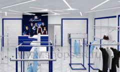 Дизайн интерьера детского магазина Перемена ТРЦ Азовский коллекция ГОЛУБАЯ ЛАГУНА Дизайн 09