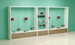 Блок торговых стеллажей для белья торговое оборудование ИЗУМРУД