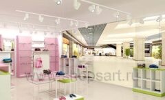 Дизайн детского магазина торговое оборудование РОЗОВАЯ ФАНТАЗИЯ Дизайн 13