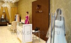 Торговое оборудование свадебного салона LUXURY NOVA ТРЦ Афимолл Сити коллекция ЭЛИТ ГОЛД Фото 01