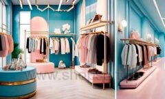 Дизайн детского магазина 2 торговое оборудование РОЗОВАЯ ФАНТАЗИЯ Дизайн 02