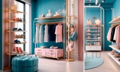 Дизайн детского магазина 2 торговое оборудование РОЗОВАЯ ФАНТАЗИЯ Дизайн 06