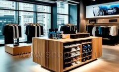 Дизайн интерьера 2 магазина одежды торговое оборудование МОДНЫЙ ШОПИНГ Дизайн 07