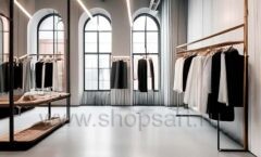Дизайн интерьера 3 магазина одежды торговое оборудование ZARA Дизайн 08