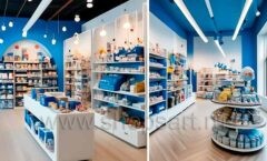 Дизайн детского магазина 2 торговое оборудование ГОЛУБАЯ ЛАГУНА Дизайн 07