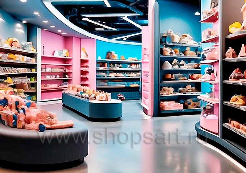 Дизайн интерьера детского магазина