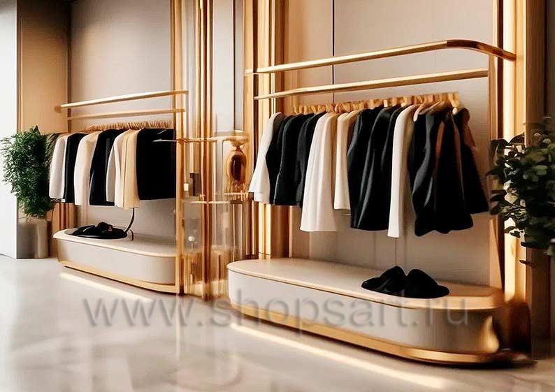 Дизайн интерьера магазина одежды