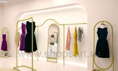 Дизайн интерьера магазина одежды торговое оборудование ЗОЛОТАЯ ЛИНИЯ Дизайн 06