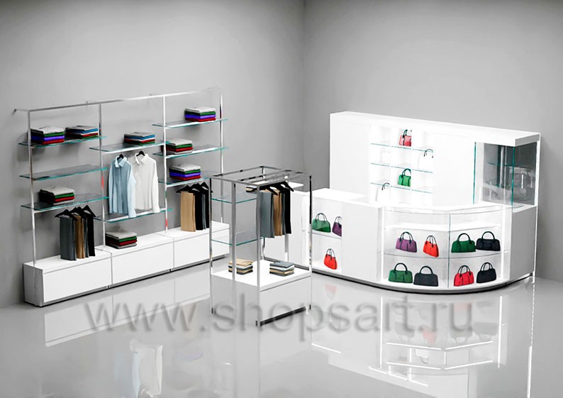 Торговое оборудование коллекции 21 ВЕК для магазинов одежды и аксессуаров Торговое оборудование 21 ВЕК для магазинов одежды и аксессуаров
