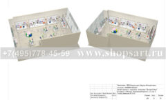 Дизайн проект магазина детской одежды Minimoda в ЦДМ коллекция торгового оборудования ЭЛИТ ГОЛД Лист 21