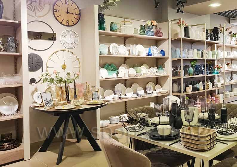 Торговое оборудование для магазина посуды Asti Home коллекция БОГЕМИЯ Фото