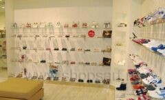 Торговое оборудование отдела детской обуви магазина Винни ТЦ Dream House Барвиха коллекция КОФЕ С МОЛОКОМ Фото 08